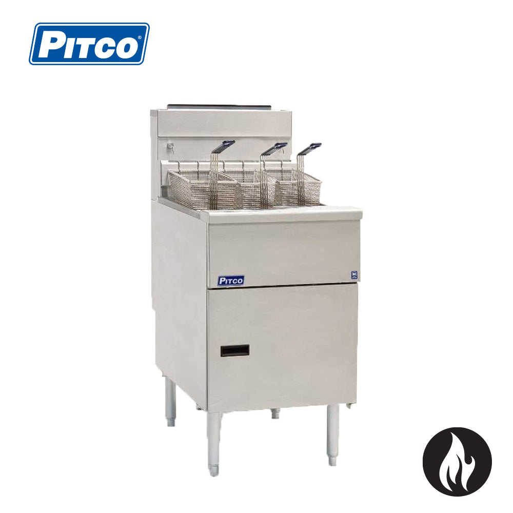 PITCO Single Pan Gas Fryer 3 Basket