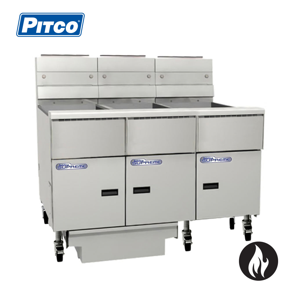 PITCO Solstice Filtration Fryer 3 Bank 6 Basket