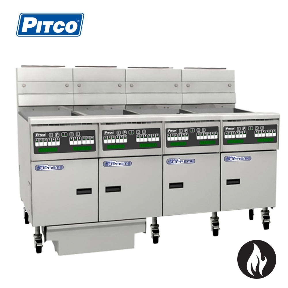 PITCO Solstice Filtration Fryer 4 Bank 8 Basket (Computer Controller)