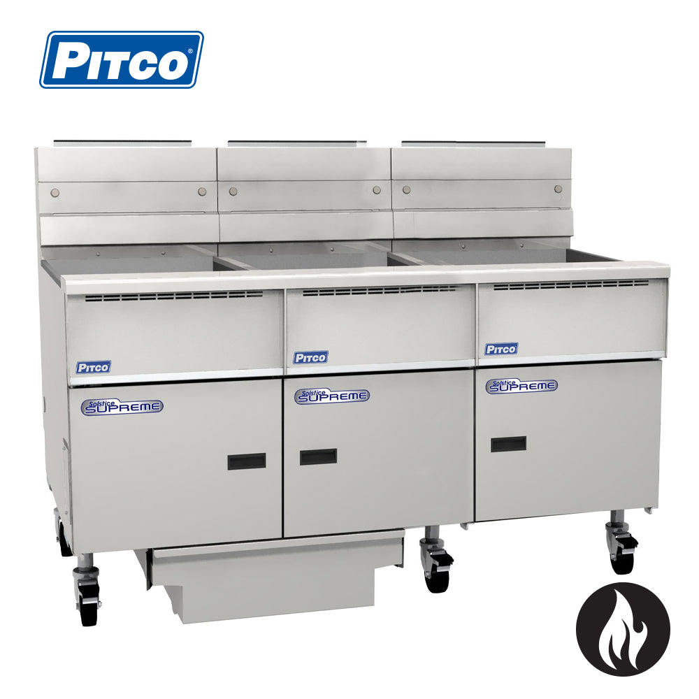 PITCO Solstice Filter Fryer 3 bank 9 Basket