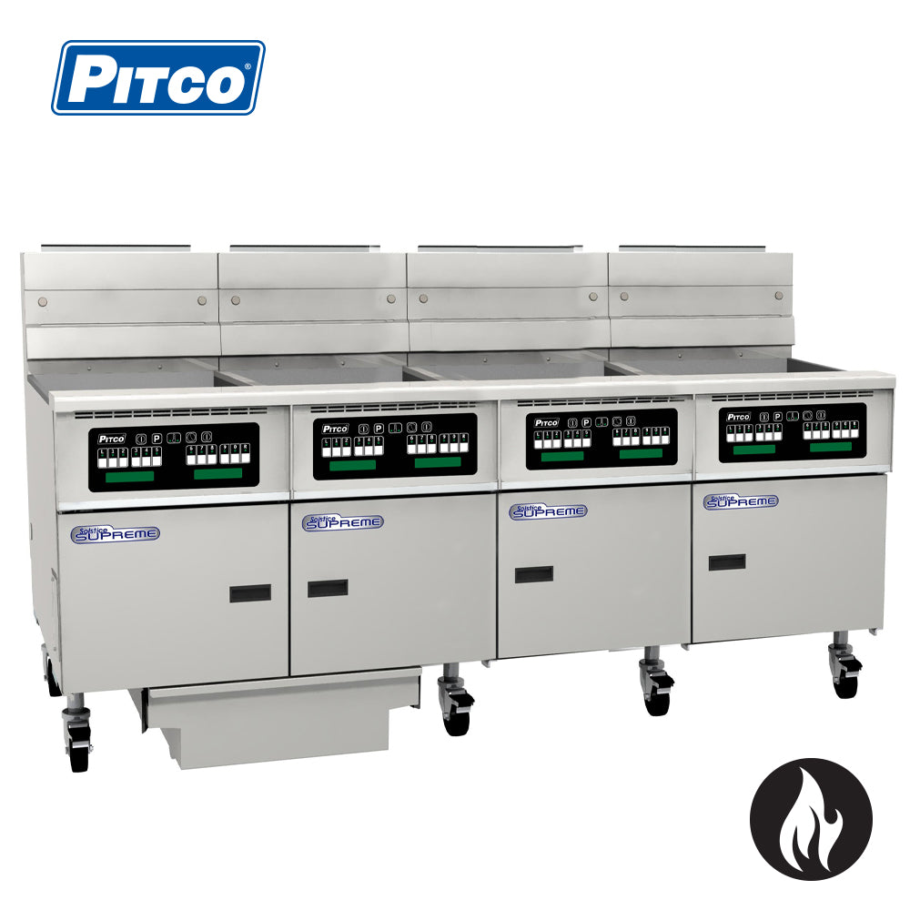 PITCO Solstice Filter Fryer 4 bank 12 Basket (Computer Controller)
