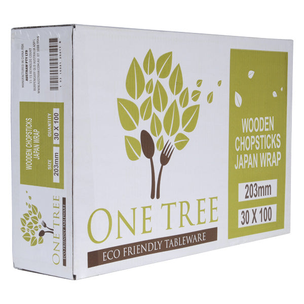 Wooden Chopsticks Wrapped (100)