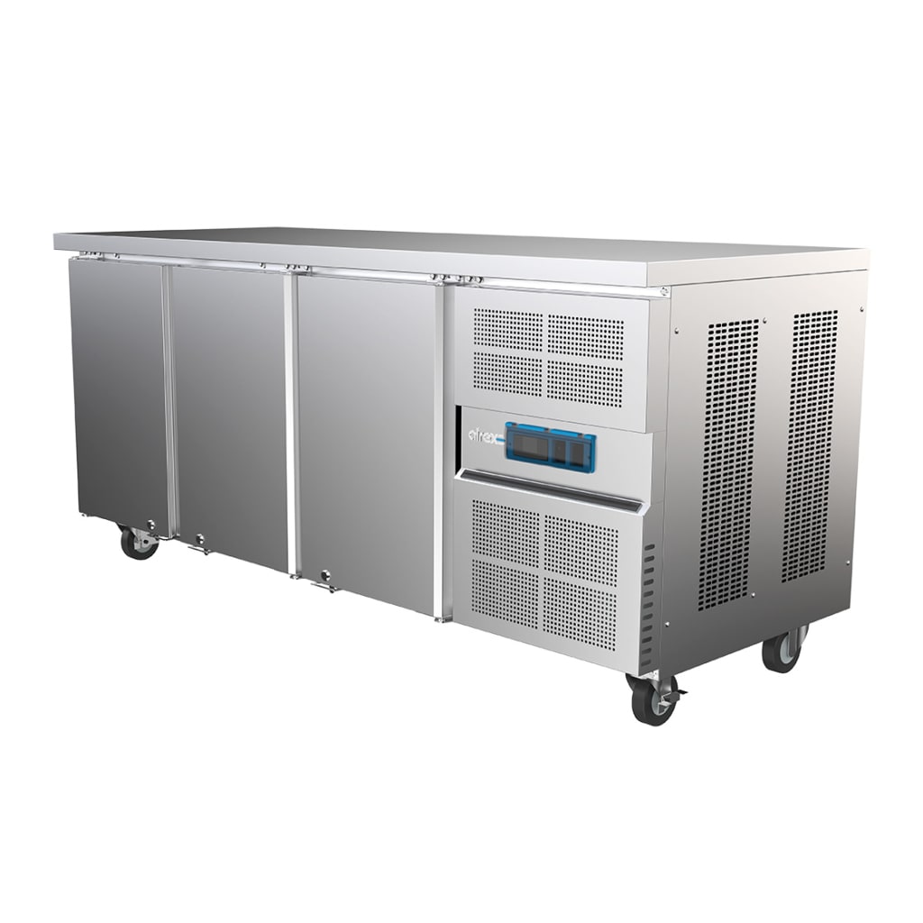 Airex 3 x Solid Doors, 1/1 GN Refrigerator Net Capacity - 276 Litres