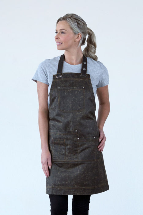 Aussie Chef Barber Bib Apron Bronze