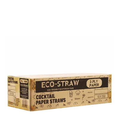 Eco Straw - Black COCKTAIL Straw 2500/ctn