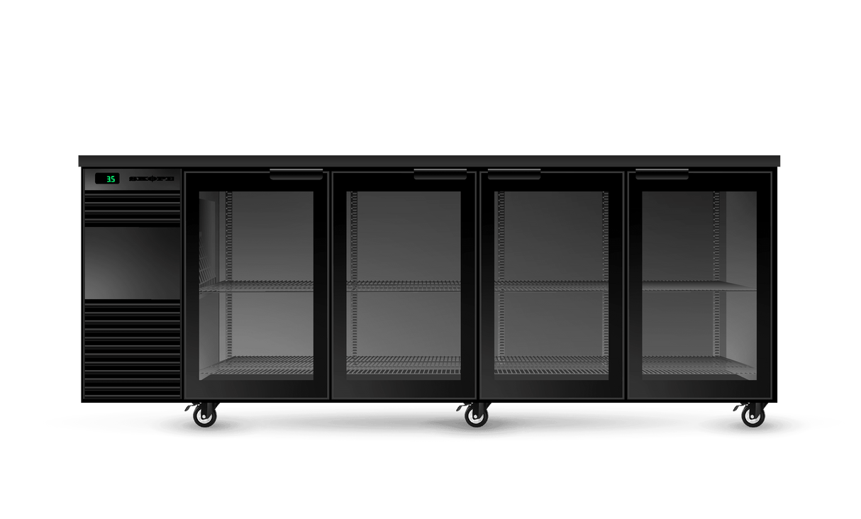 Backbar Fridge 4 Glass Door