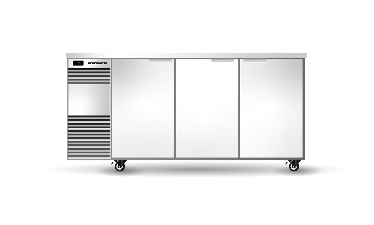 Backbar Fridge 3 Solid Door