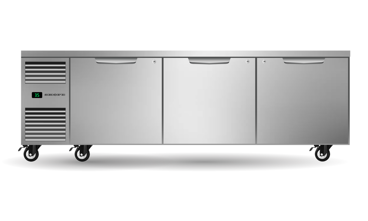 ProSpec 2/1 Underbench Fridge 3 Door