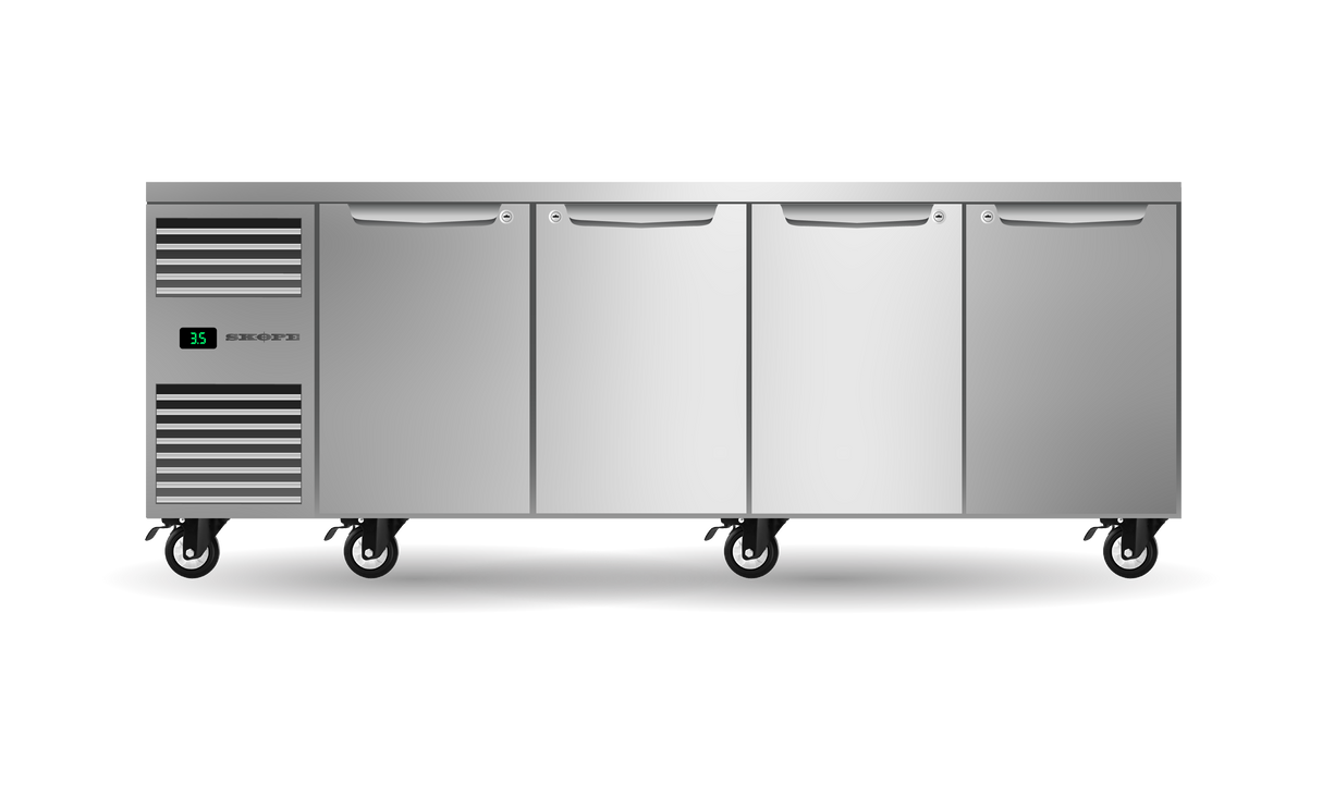 ProSpec 1/1 Underbench Fridge 4 Door