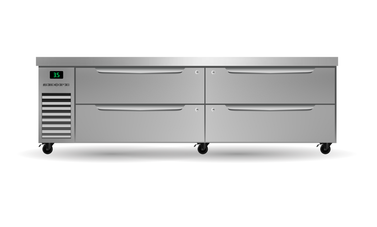 ProSpec ChefBase Underbench Fridge 4 Drawer