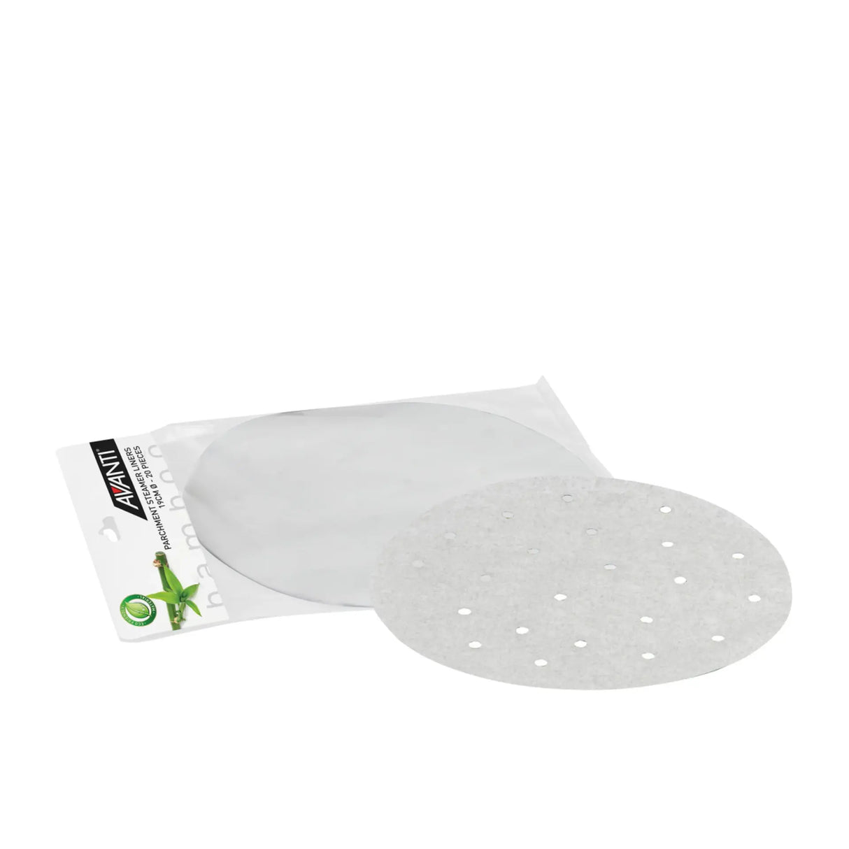 Avanti Bamboo 20pk 19cm Parchment Paper Steamer Liners in White