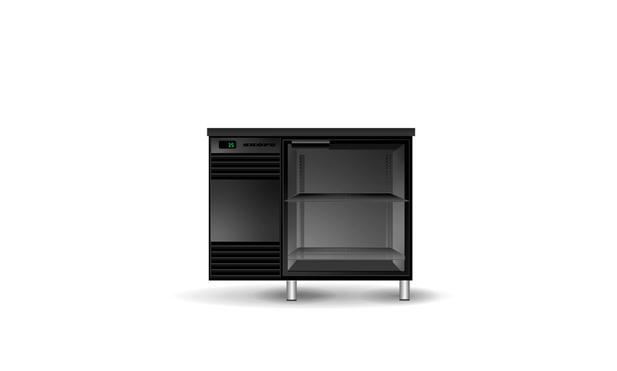 Backbar Glass Chiller 1 Door