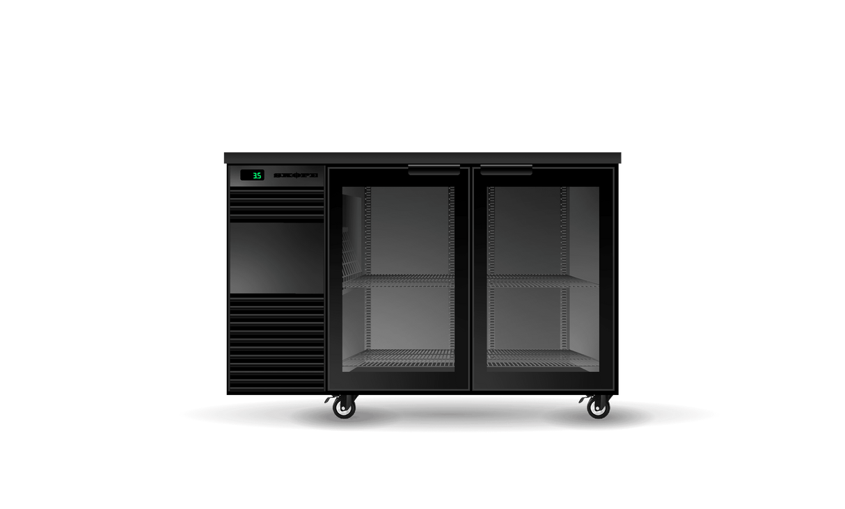 Backbar Fridge 2 Glass Door