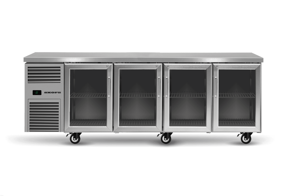 ReFlex Underbench Fridge 4 Glass Door