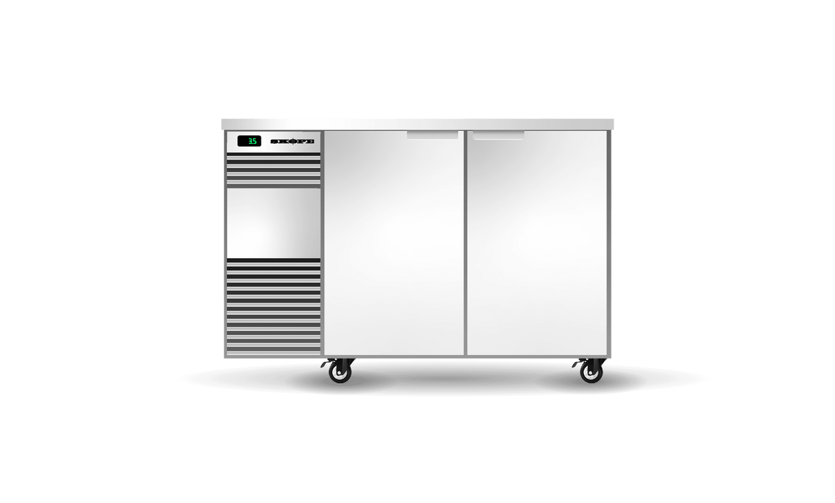 Backbar Fridge 2 Solid Door