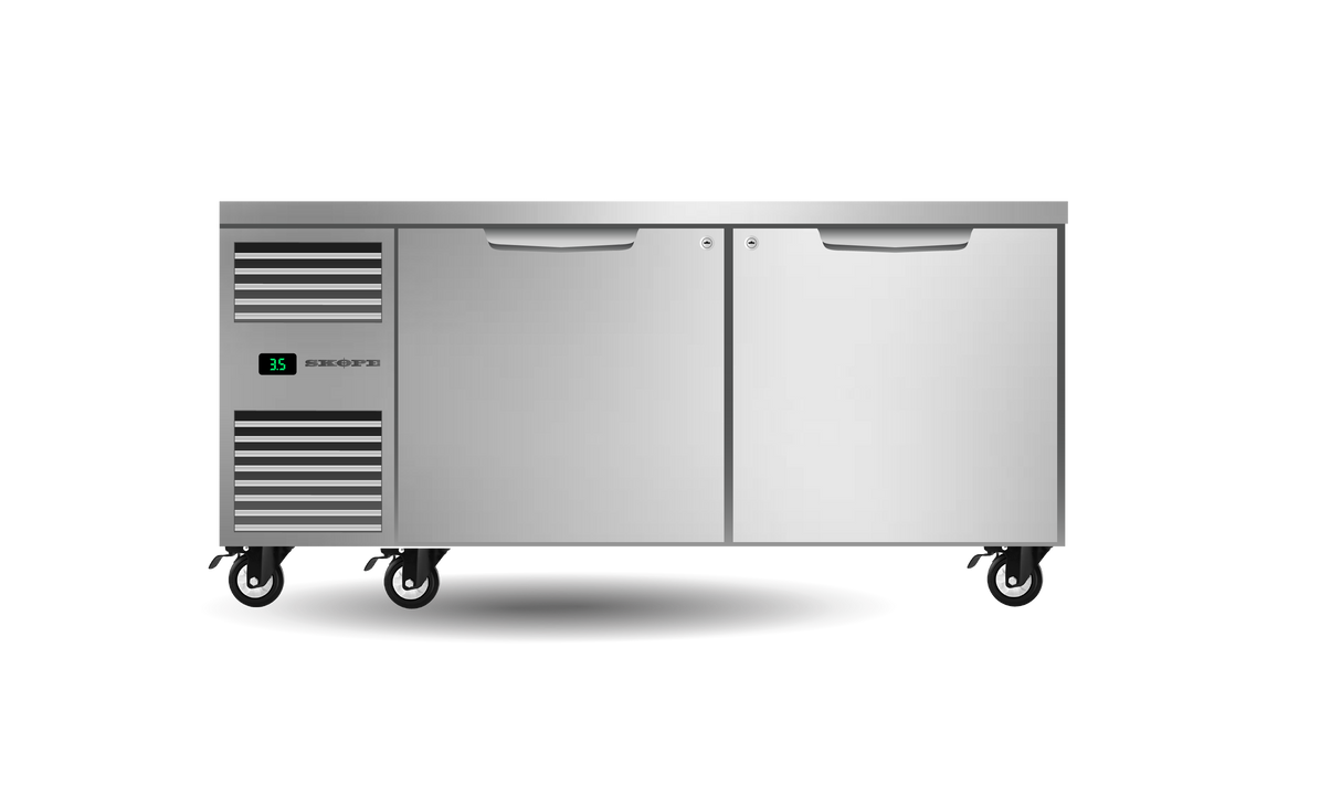 ProSpec 2/1 Underbench Fridge 2 Door