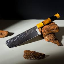 Aurora Series Damascus Nakiri Knife – 190mm