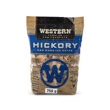 WESTERN BBQ HICKORY WOOD CHIPS 750GM