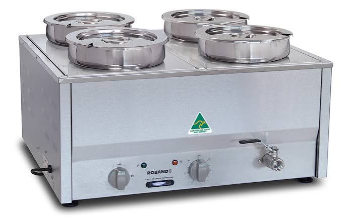 Roband BM4E BAIN MARIE c/w 4x POTS & LIDS