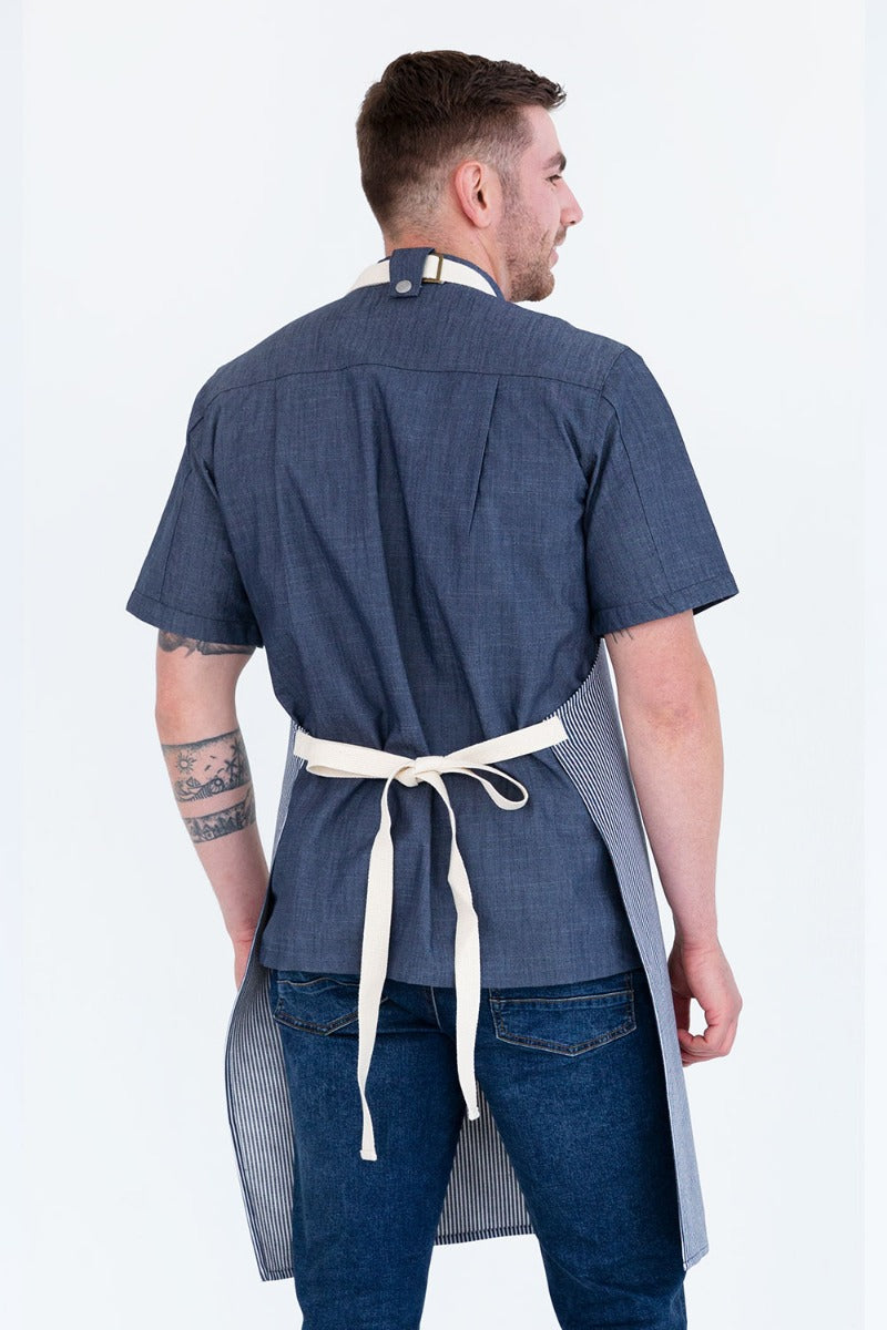 Aussie Chef Paris Bib Apron Navy