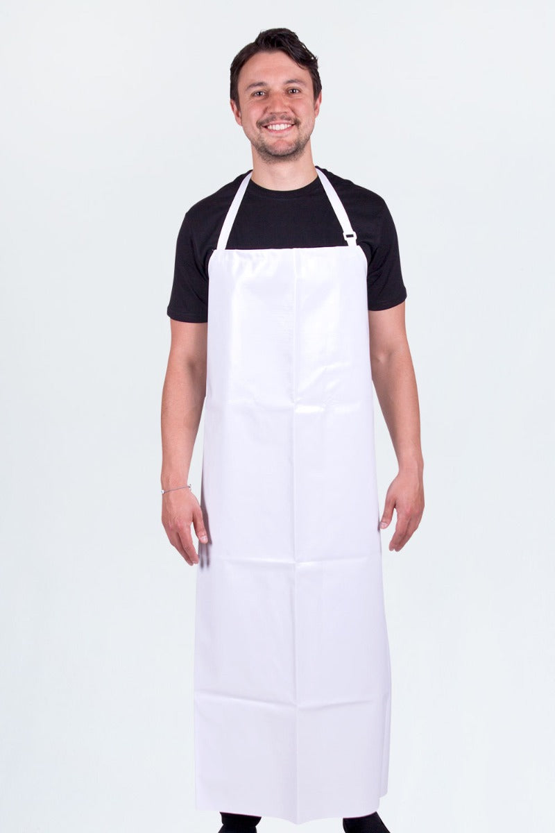 Aussie Chef White PVC Bib Apron