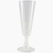 PLASTIC CHAMPAGNE FLUTE ONE PIECE (144)