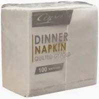 NAPKIN QUILTED DINNER WHITE (1000)