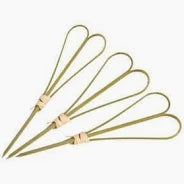 Skewer-heart, Natural, 150mm 100pkt (10)