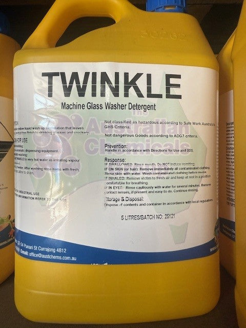 Twinkle Hand/machine Glass Wash 5ltr