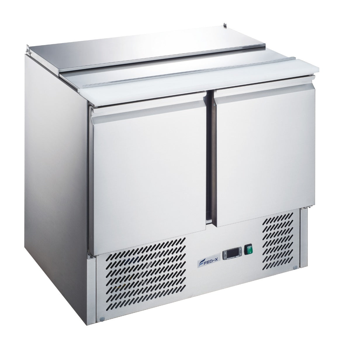 FED-X Two Door Salad Prep Fridge