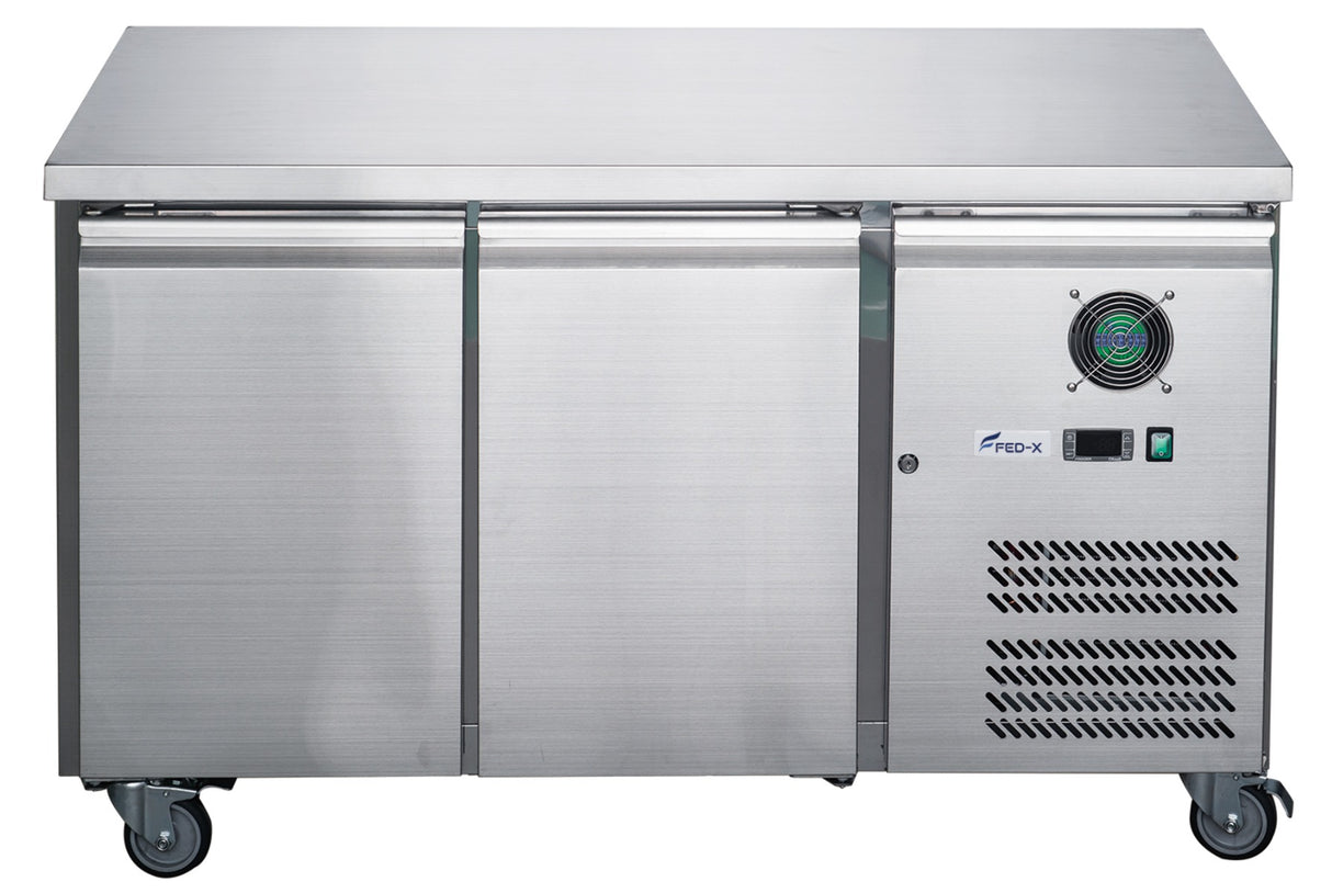 FED-X S/S Two Door Bench Fridge