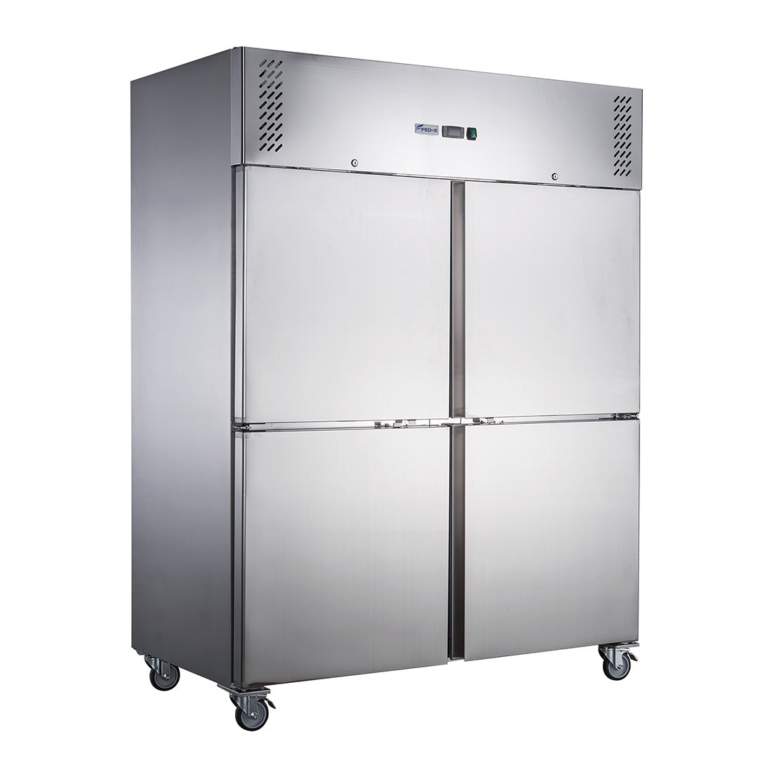 FED-X S/S Split Four-Door Upright Fridge