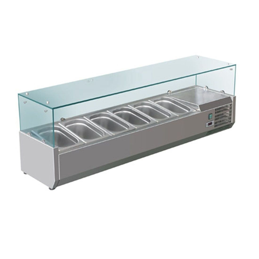 FED-X Flat Glass Salad Bench