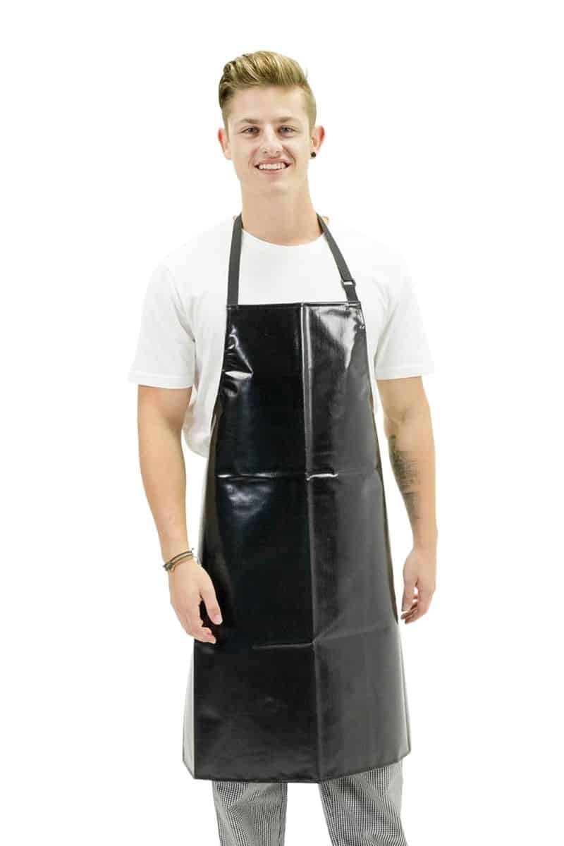 PVC Black Bib Apron