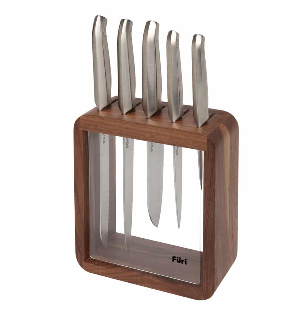 Furi-Pro Vault Clear/Wood 6 Piece Block Set