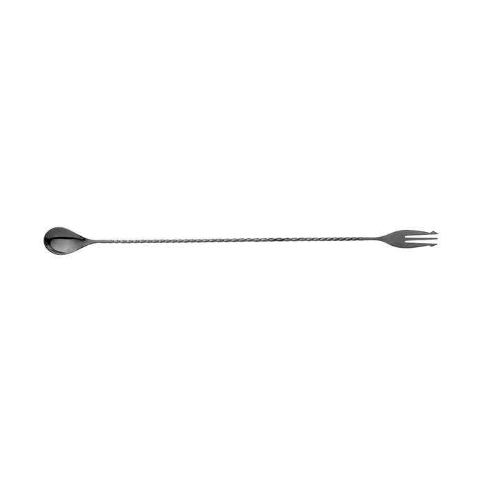 Moda Black Bar Spoon With Fork S/S