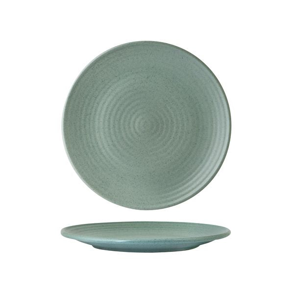 Zuma Mint Round Plate 210mm - Ribbed
