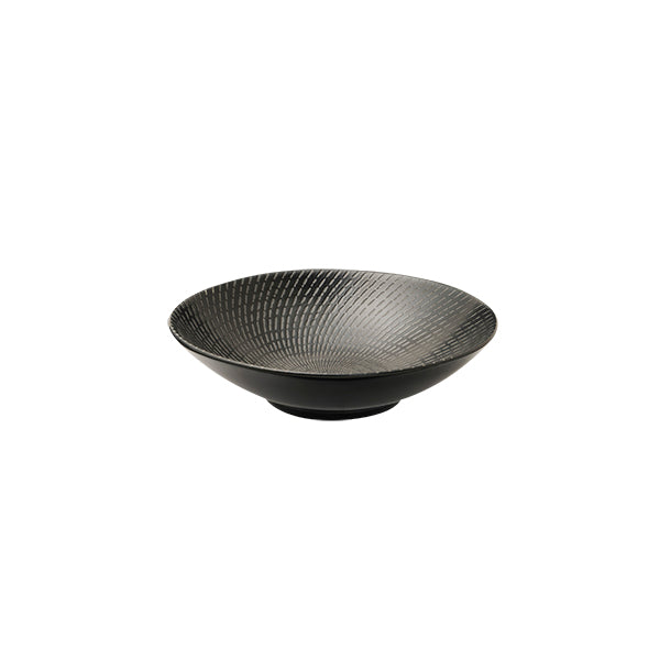 Luzerne Zen Black Swirl Round Bowl 145mm