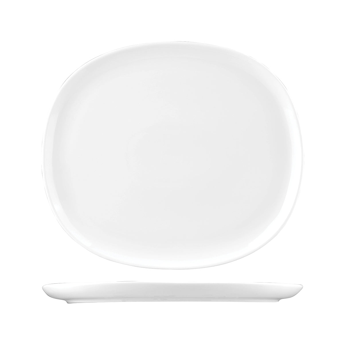 Ora White Oval Coupe Plate 335mm (4)
