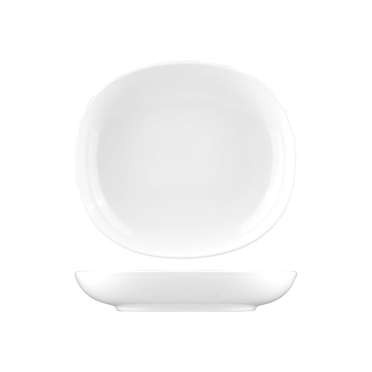 Ora White Oval Flat Bowl (6)