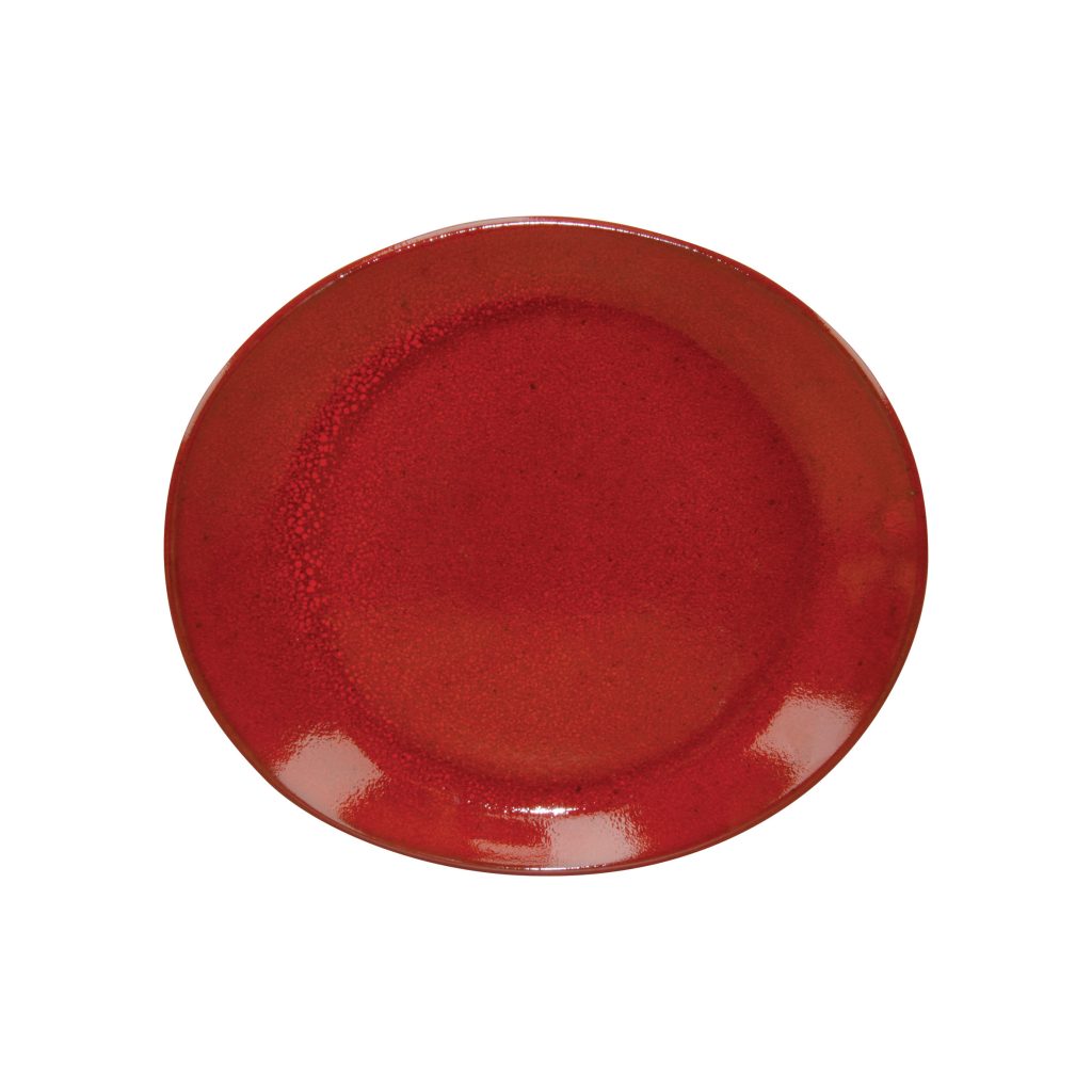 Artistica Oval Plate-210X190mm Reactive Red