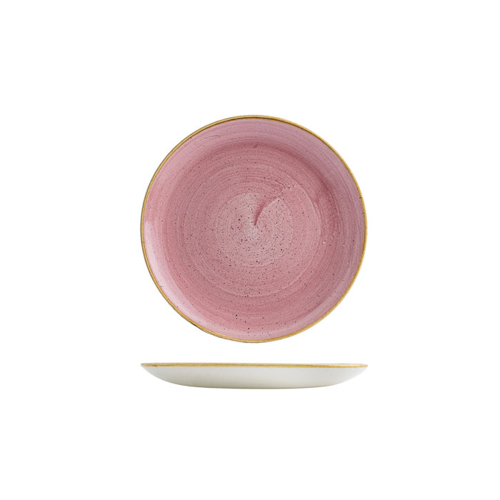 Churchill Stonecast Petal Pink Round Coupe Plate