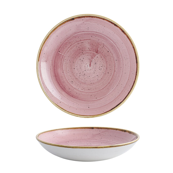 Churchill Stonecast Petal Pink Round Bowl