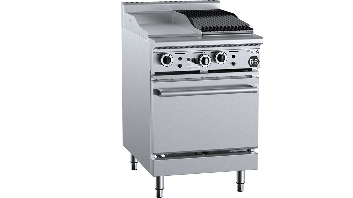B+S Black Oven + 300mm Grill Plate + 300mm Char