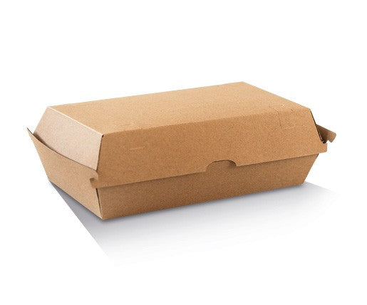Snack Box - Large / Brown Corrugated Kraft / Plain (Ctn)200