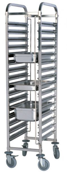 Stainless Steel 15 Tier GN Trolley