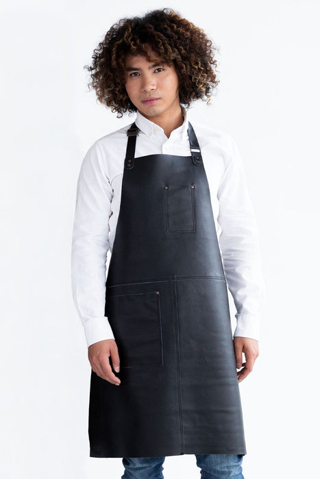 Aussie Chef Axil Select Leather Apron Black