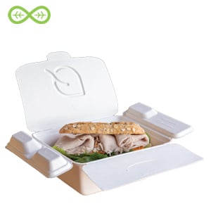 SUGARCANE
FOLIA CONTAINER, 7x6x2.5in (300)