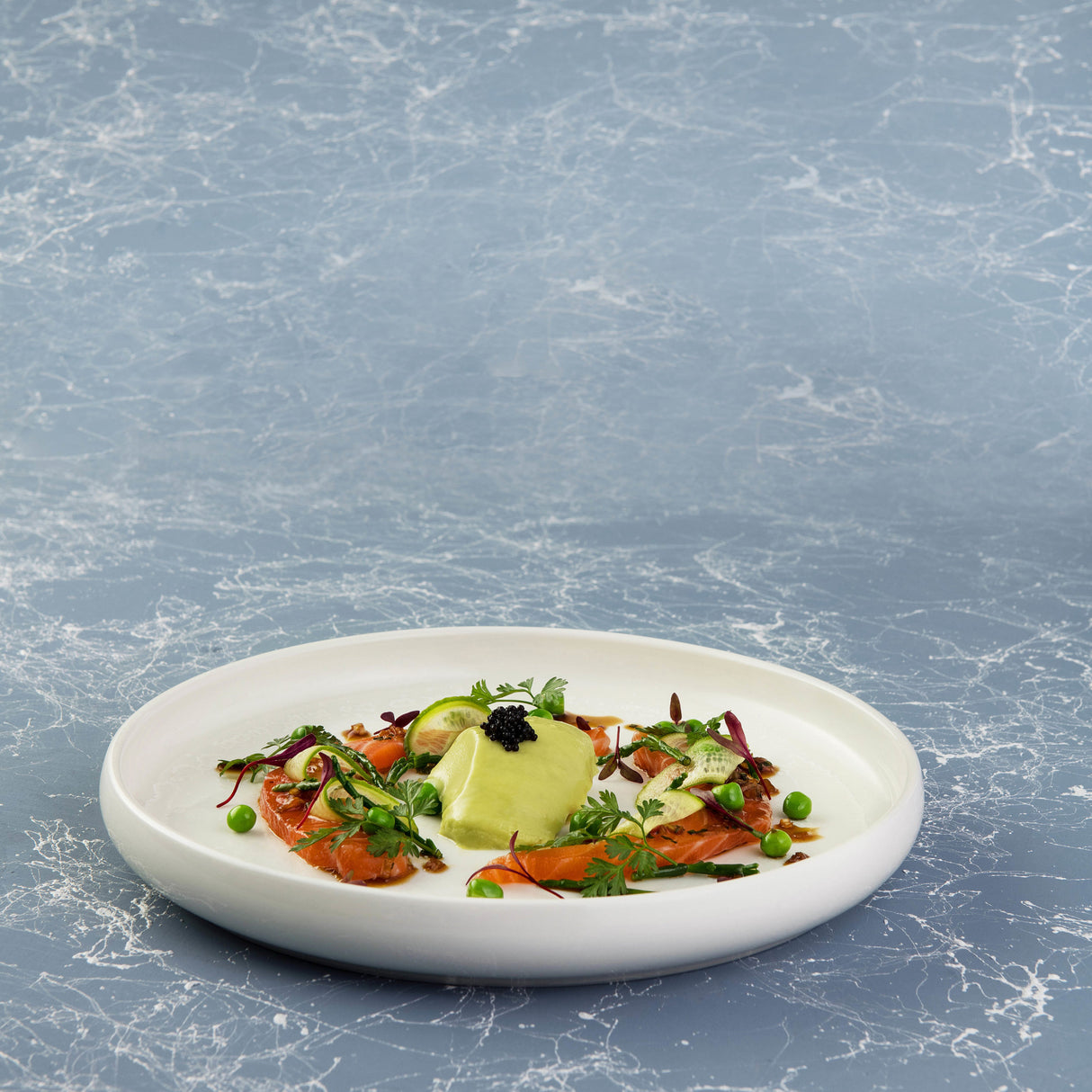 Moda Porcelain Snow Stackable Round Plate 260mm