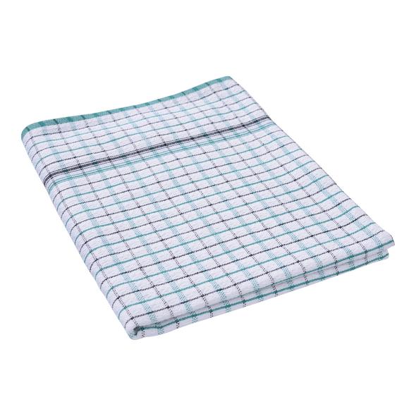 Green/White Checked Tea Towel Budget